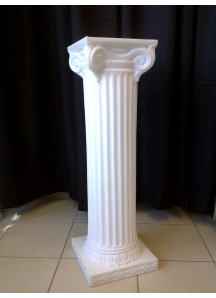 40 Inch Height  White Column
