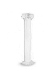 6 ft  White Column
