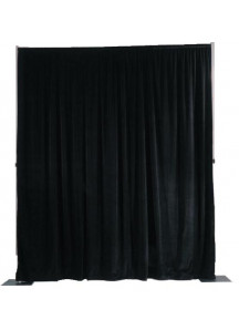 Backdrop 10x8pc w/or blk Curtains