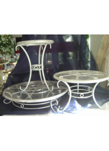 3 Tier Cake Stand (silver/gold)