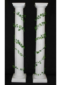 8' White Column