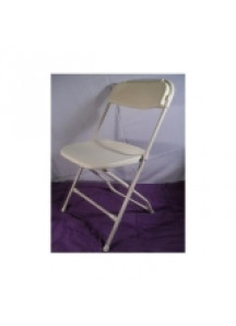 Folding Chair white( second grade) as is