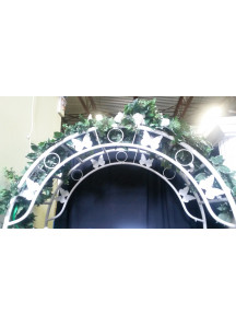 Round Metal Arch w/- Butterfly Design