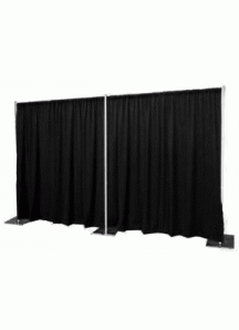 Pipe & Drape Black 8'H x 10"L
