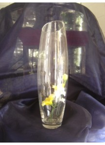 12" Tall Vase - Slant Top