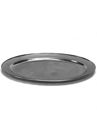 30" Stainless Steel Oval Tray