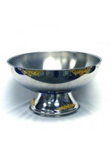 5 Gal. s/s Gold Silver Punchbowl