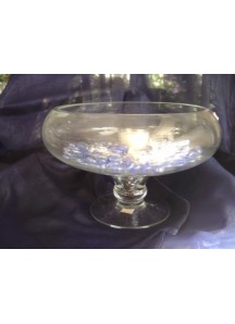 8" Wide Stem Rose Bowl
