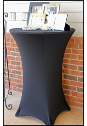 Fitted Cocktail TableCloth - Black