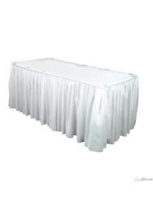 Table Skirting per ft (white)